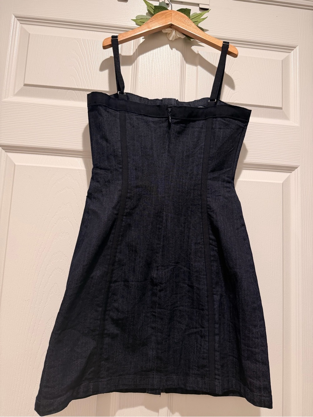 Cinq a Sept
Xia Sleeveless Bow Square-Neck Denim Mini Dress - Picture 3 of 4